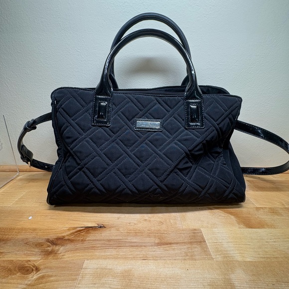 Vera Bradley Black Quilted Handbag - Picture 1 of 9